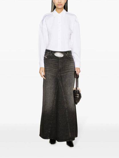 De-Pago Denim Maxi Skirt