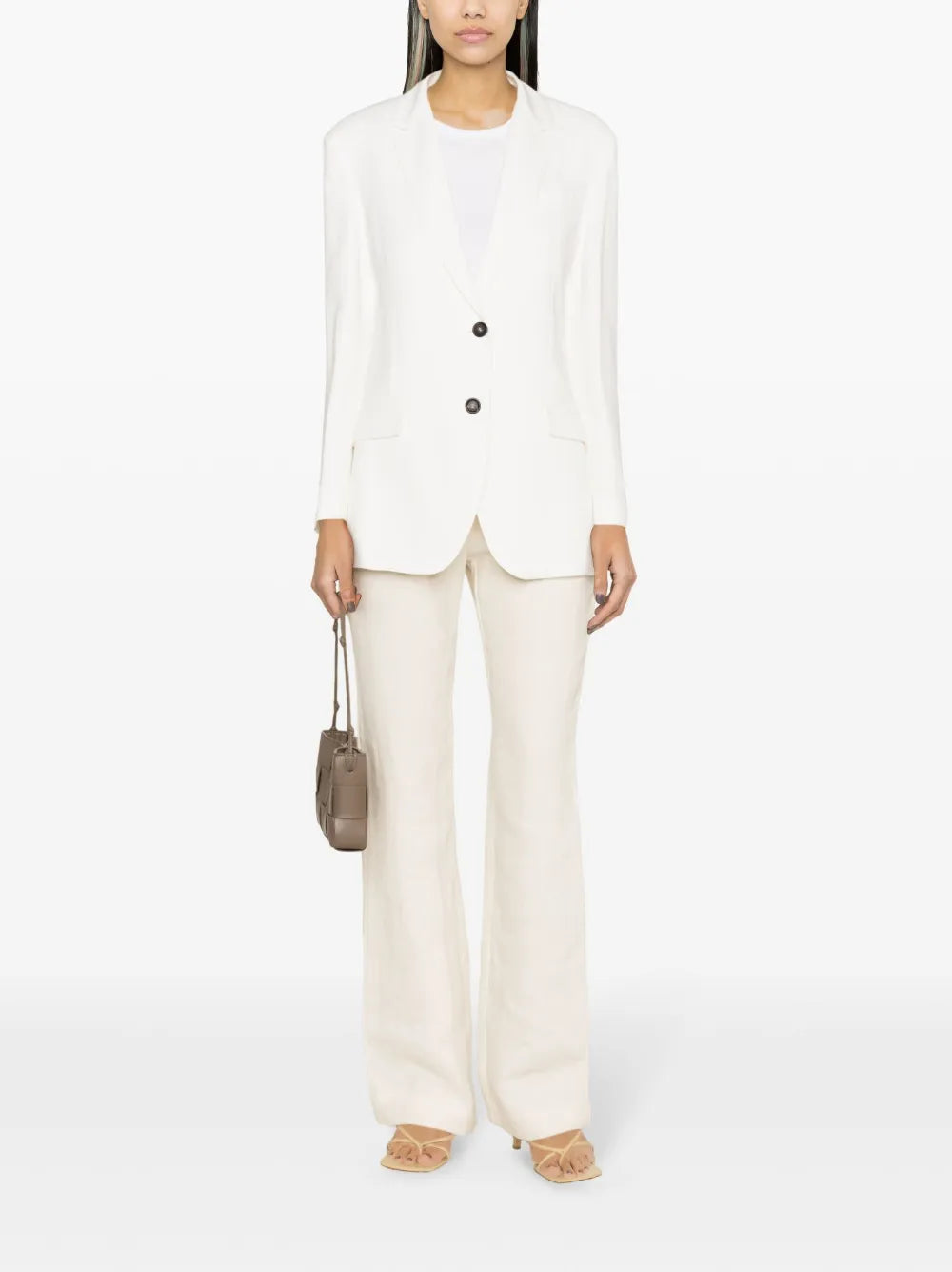 Notch-Lapels Single-Breasted Blazer