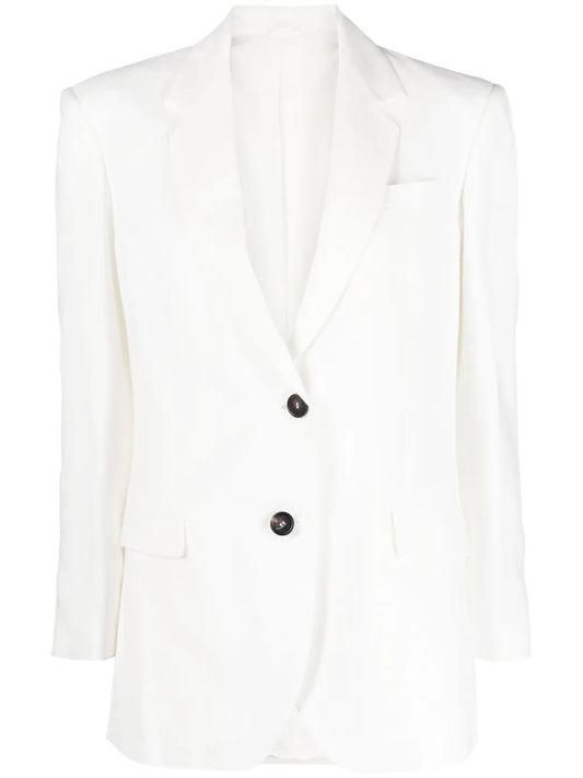 Notch-Lapels Single-Breasted Blazer