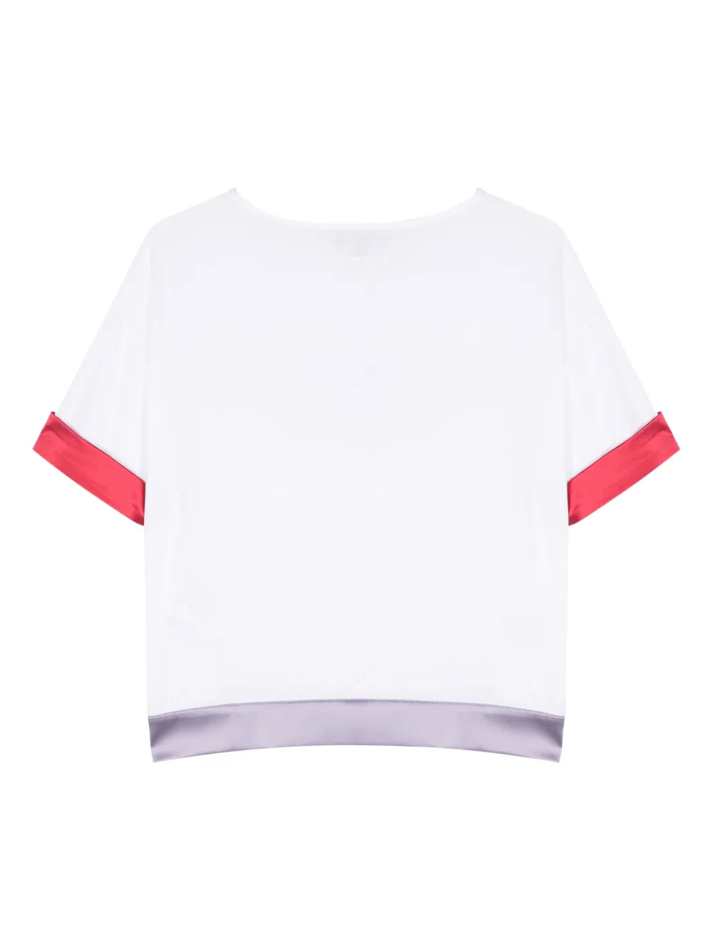 Contrasting-Trim Logo-Print T-Shirt