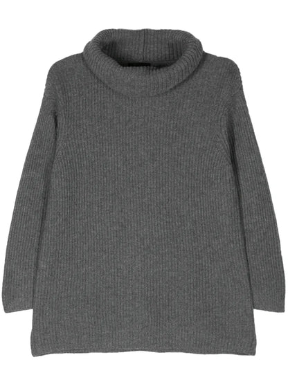 Roll-Neck Ribbed-Knit Jumper