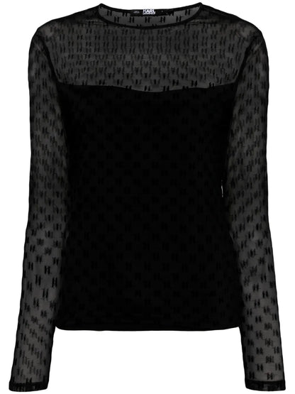 Monogram-Mesh T-Shirt