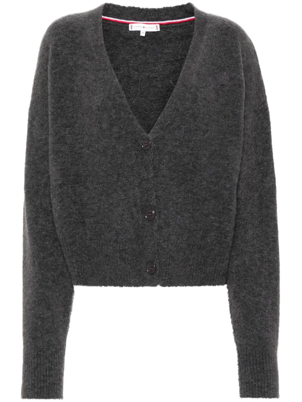 V-Neck Button-Fastening Cardigan