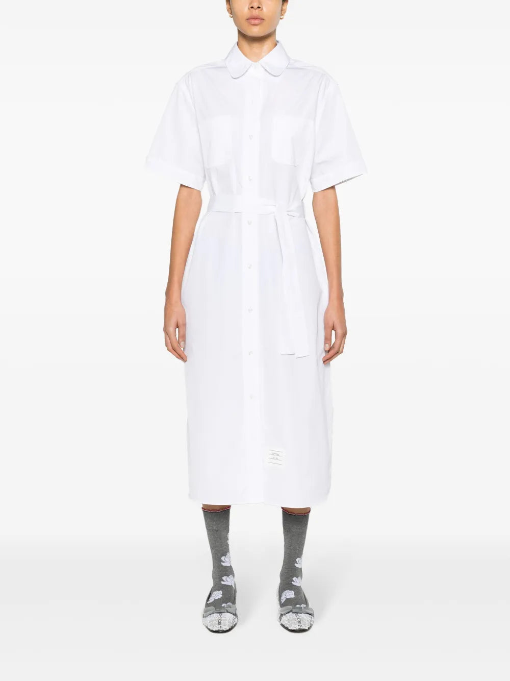 Cotton Midi Shirt Dress
