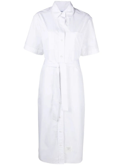 Cotton Midi Shirt Dress