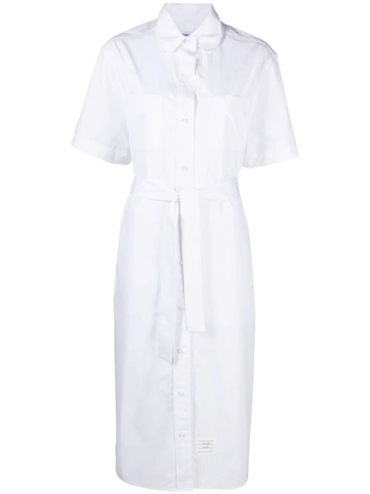 Cotton Midi Shirt Dress