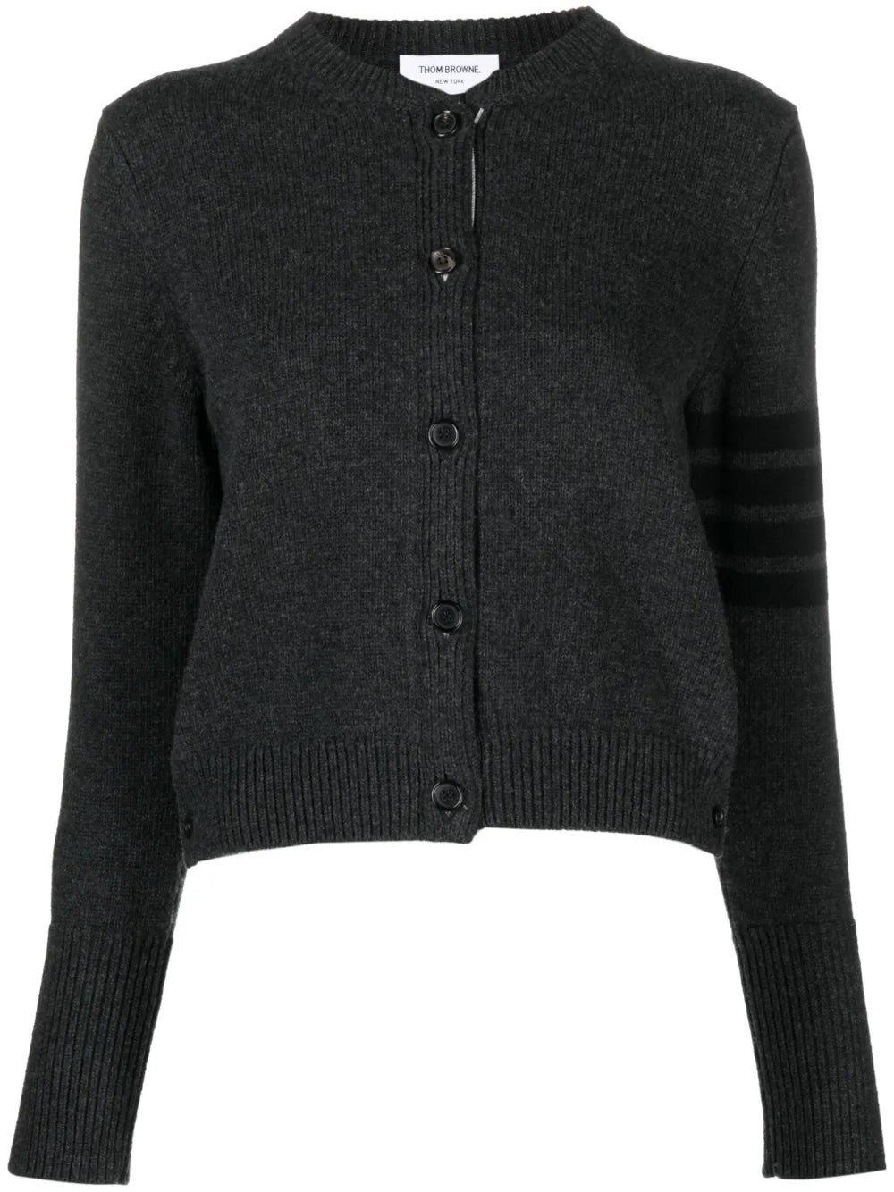 Stripe-Detailing Wool Cardigan