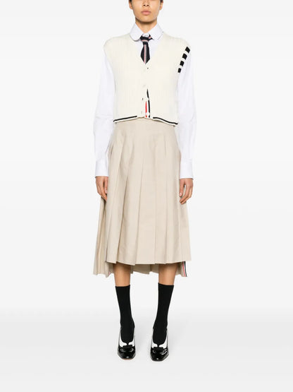 4-Bar Stripe Intarsia-Knit Vest