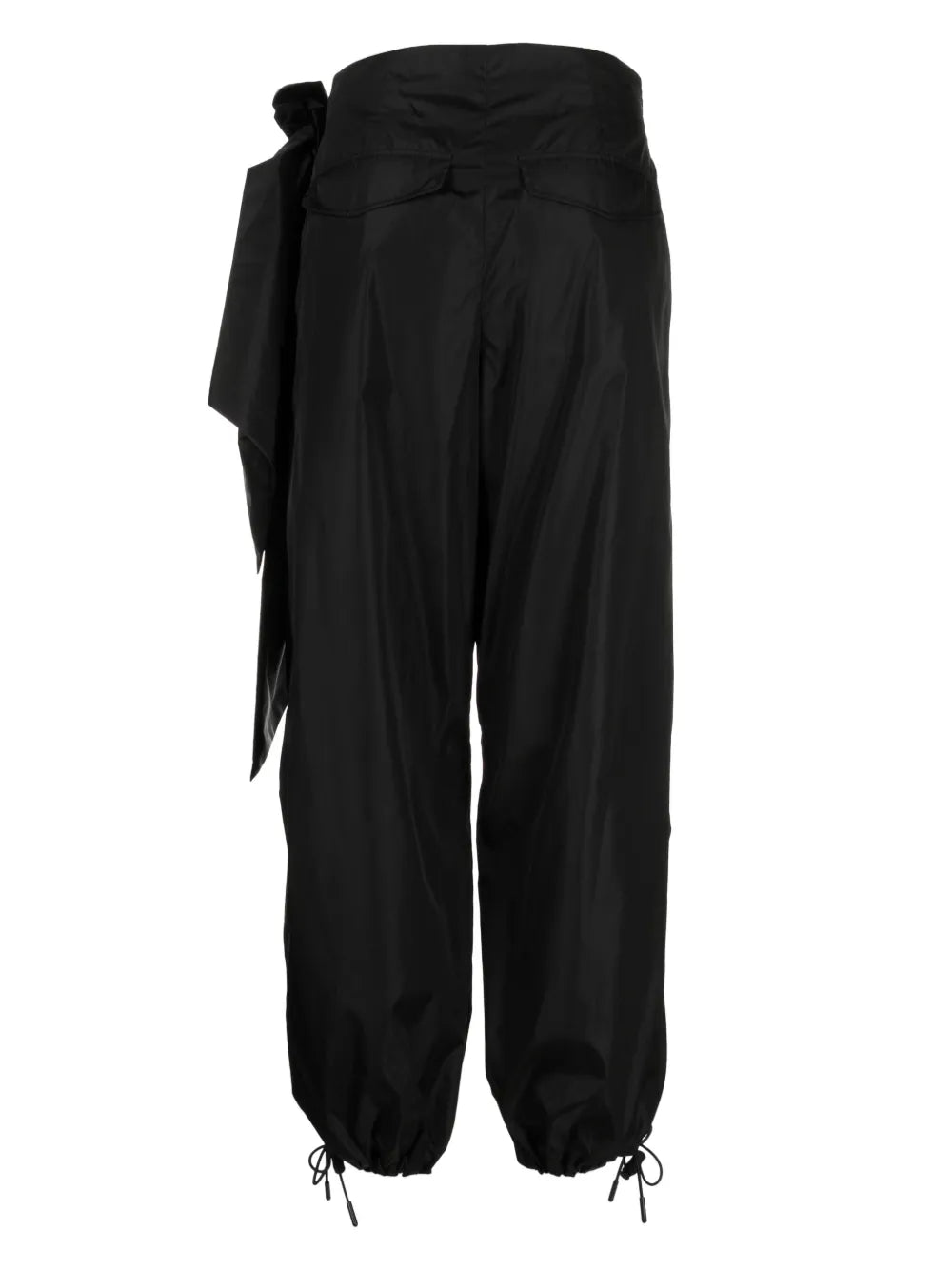 Strap-Detail Cropped Trousers