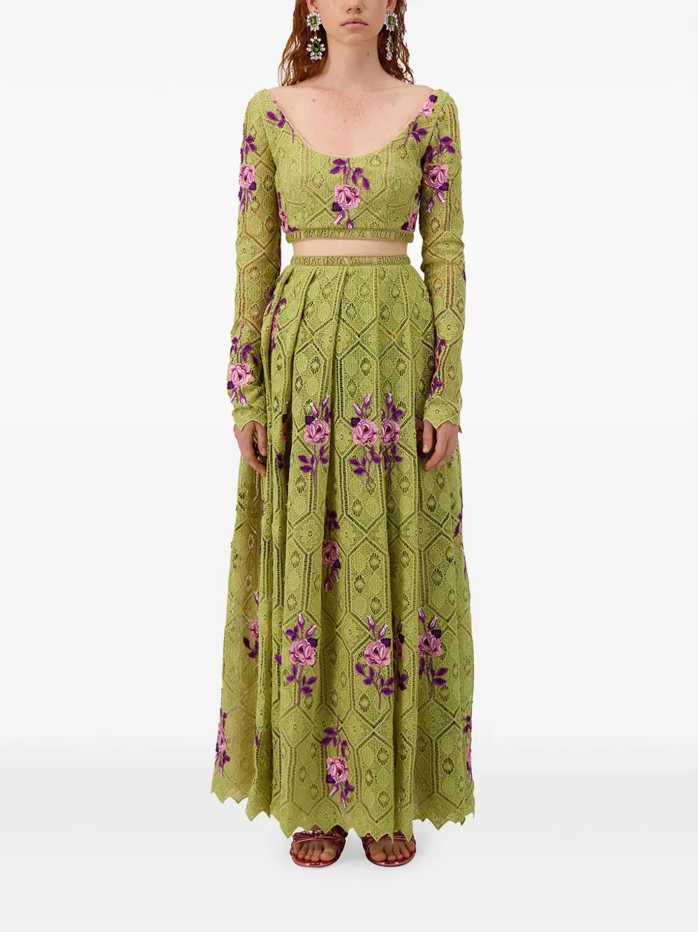 Pensée Sauvages Macramé Maxi Skirt