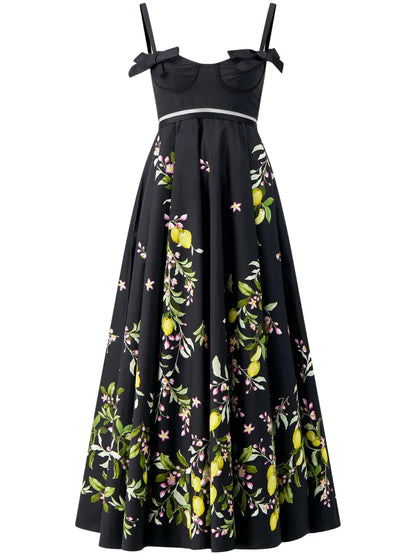 Saint-Tropez Floral-Print Flared Midi Dress