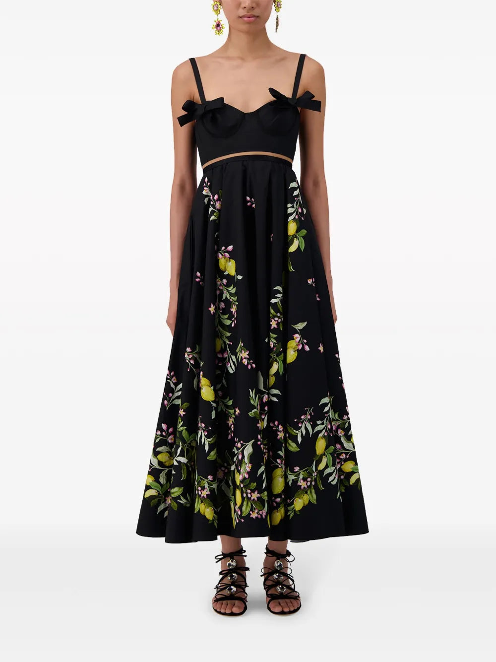 Saint-Tropez Floral-Print Flared Midi Dress