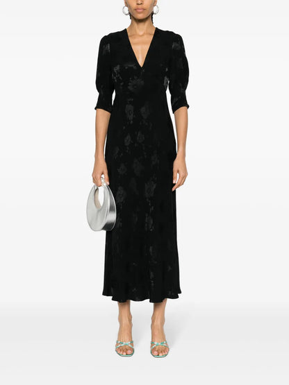 Zadie Poppy-Pattern Dress