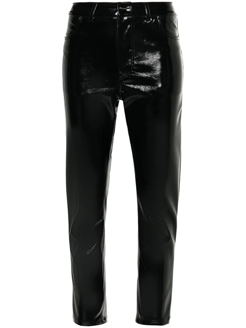 Faux-Leather Trousers