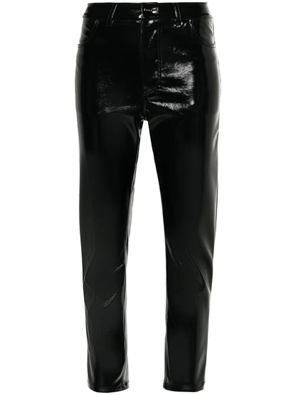 Faux-Leather Trousers