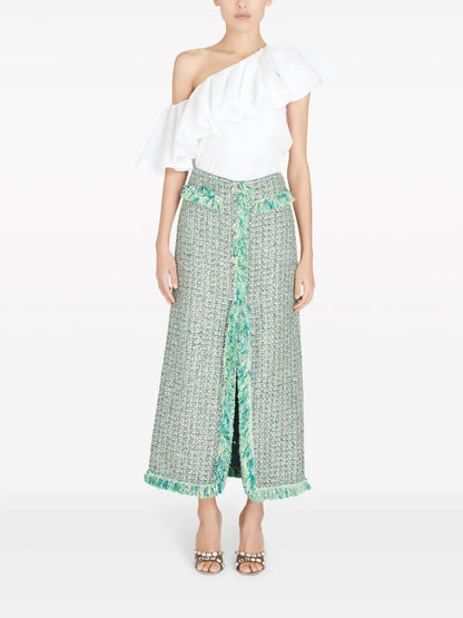 Tweed Midi Skirt
