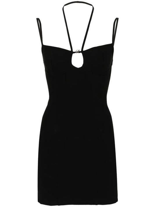 Cut-Out Jersey Mini Dress
