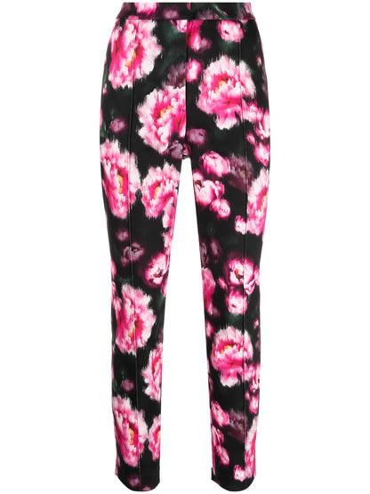 Daphne Floral-Print Straight Trousers