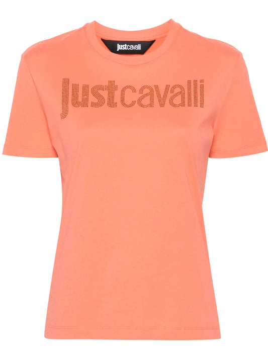 Rhinestone-Embellished Logo T-Shirt