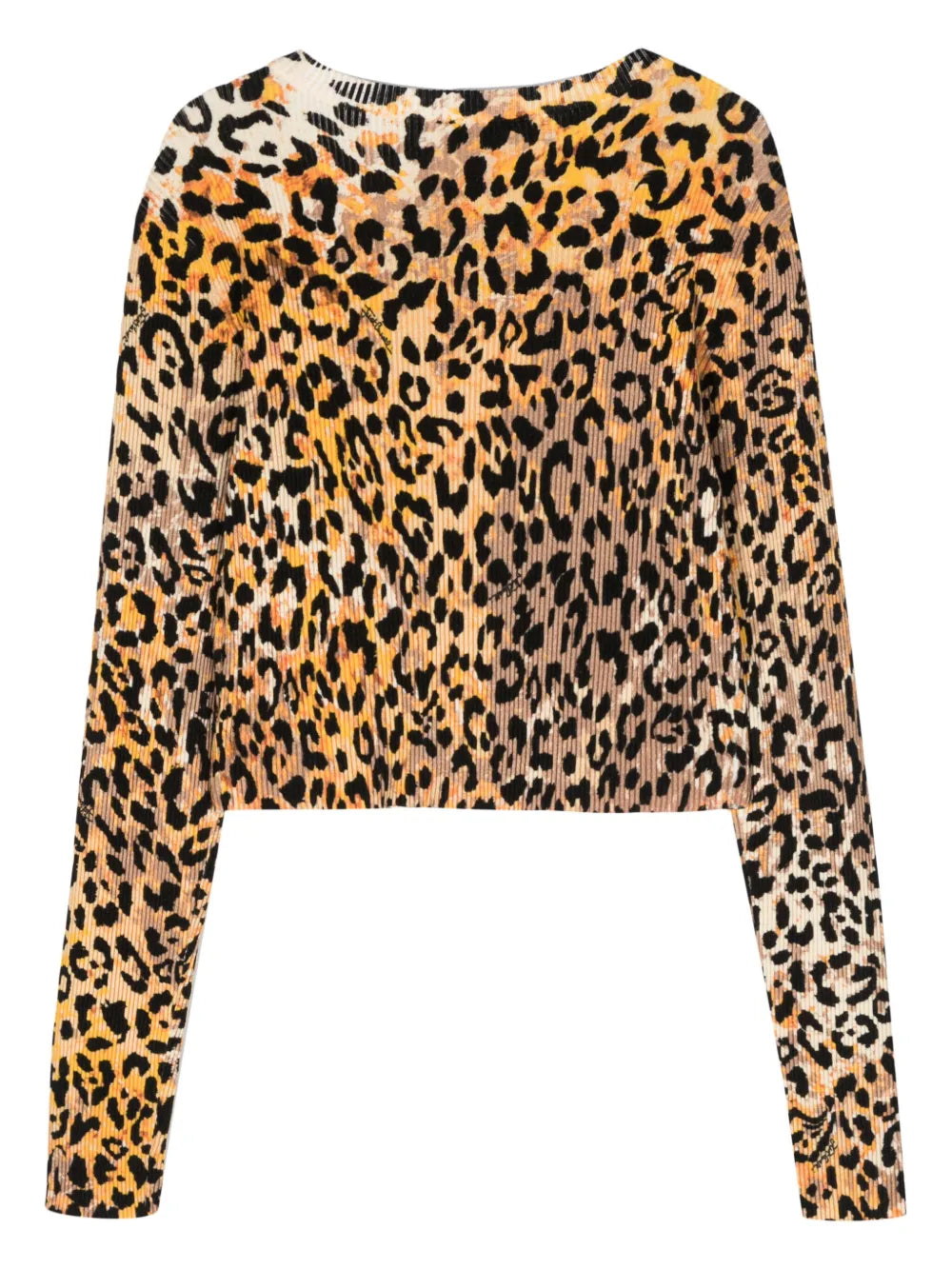 Animal-Print Knitted Top