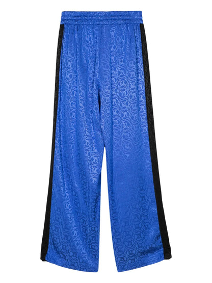 Jacquard Logo Straight-Leg Trousers