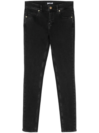 Fringed Detail Skinny Jeans
