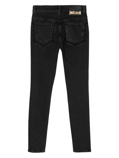 Fringed Detail Skinny Jeans