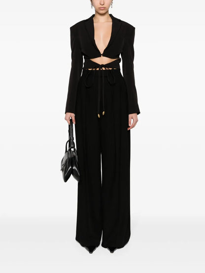 Cut-Out Cropped Blazer