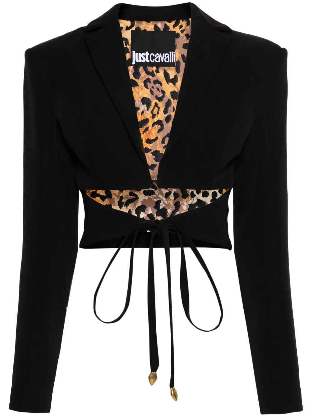 Cut-Out Cropped Blazer