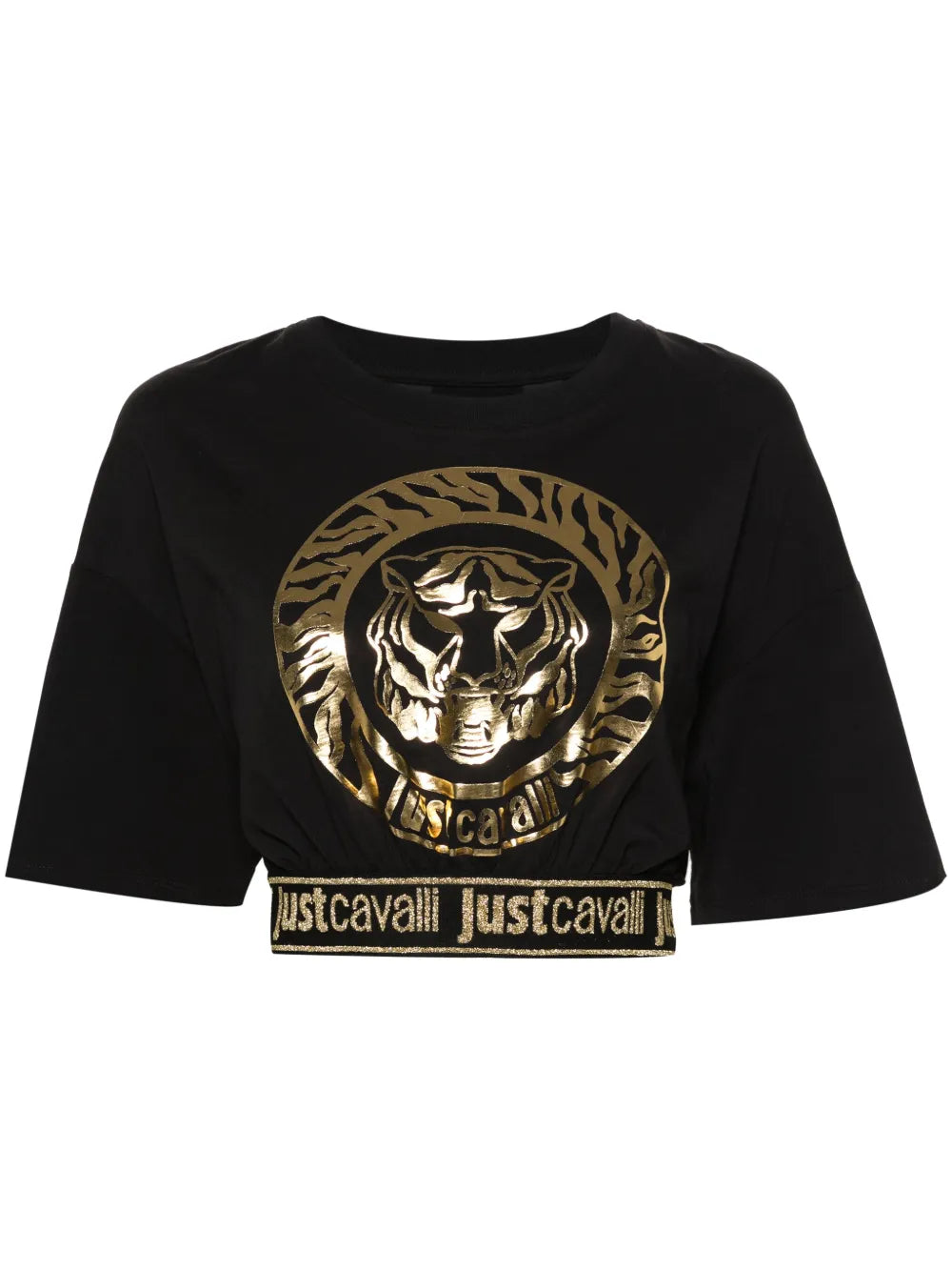 Logo-Print Cotton Crop Top