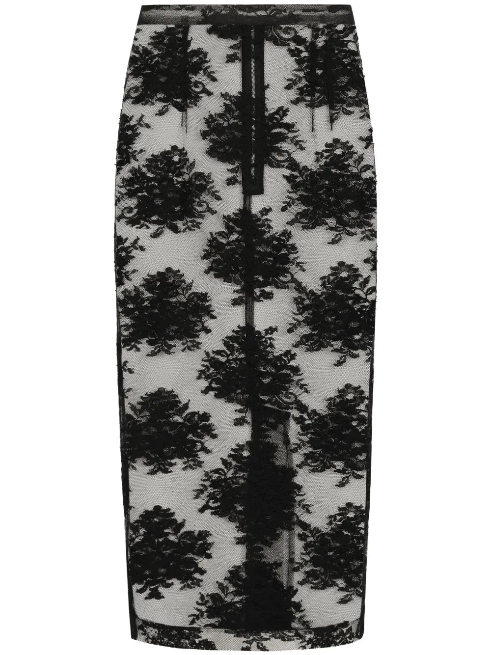 Tulle Sheer Midi Skirt