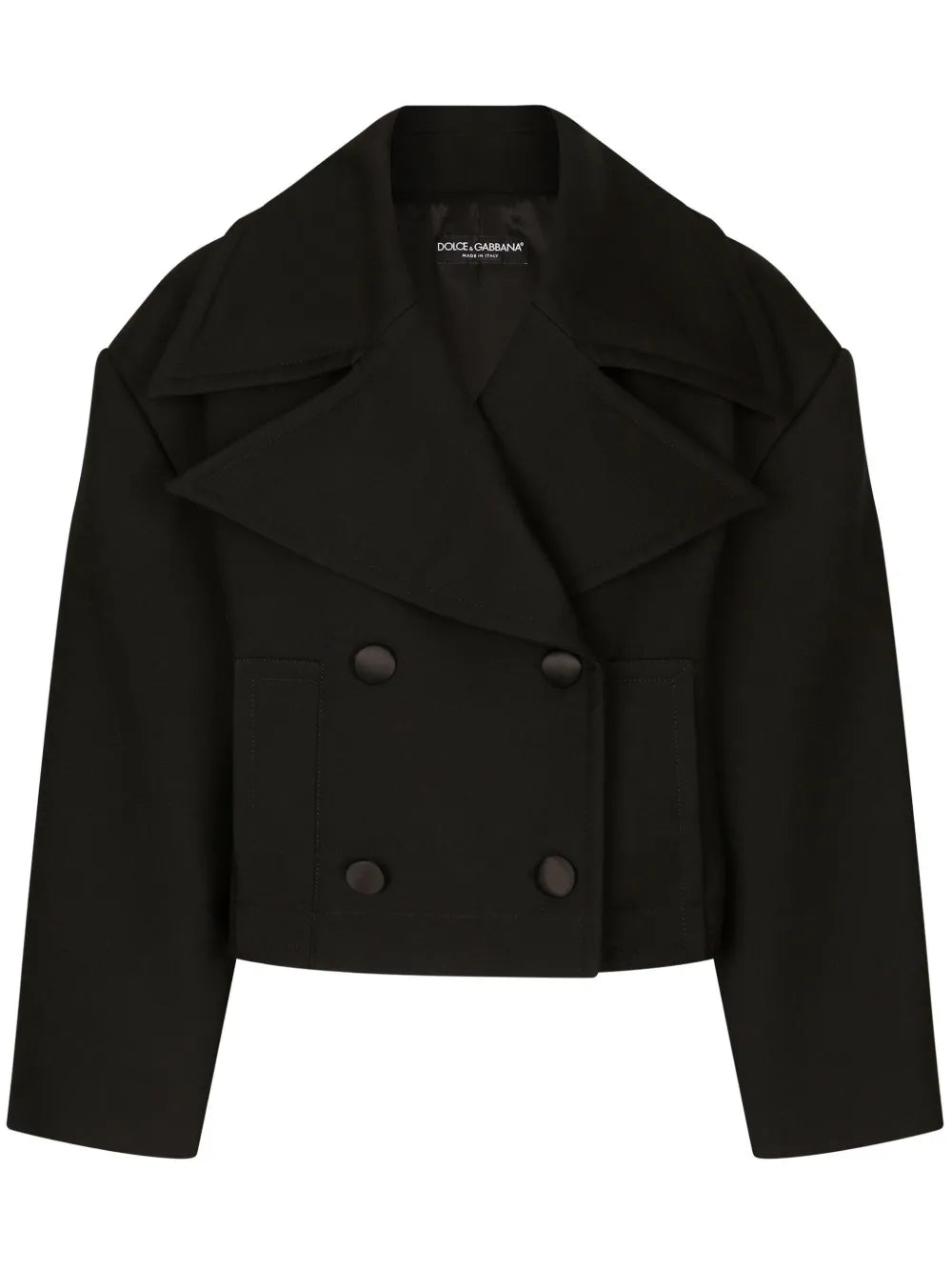 Double-Breasted Cropped Jacket