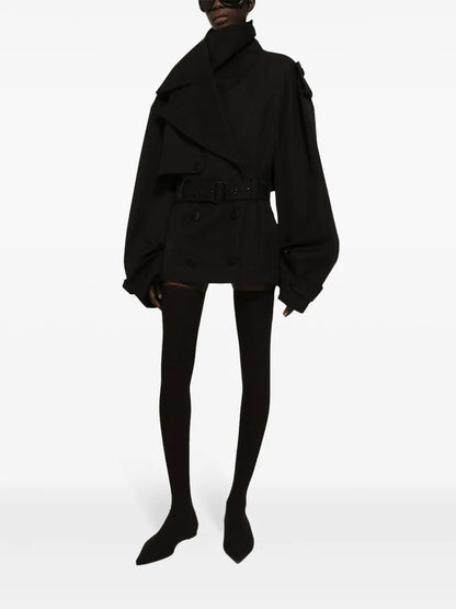 Belted Double-Breasted Jacket