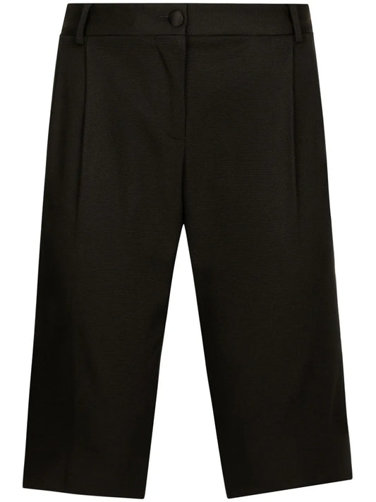 Pleat-Detail Tailored Shorts