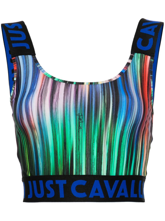 Ikat-Print Crop Top
