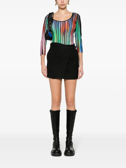 Ikat-Print Bodysuit