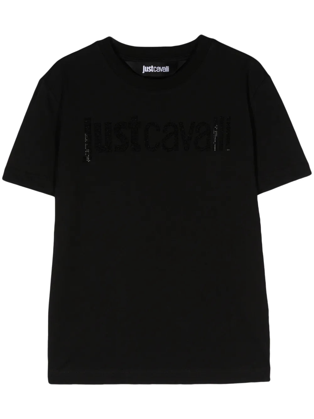 Rhinestone-Embellished Cotton T-Shirt