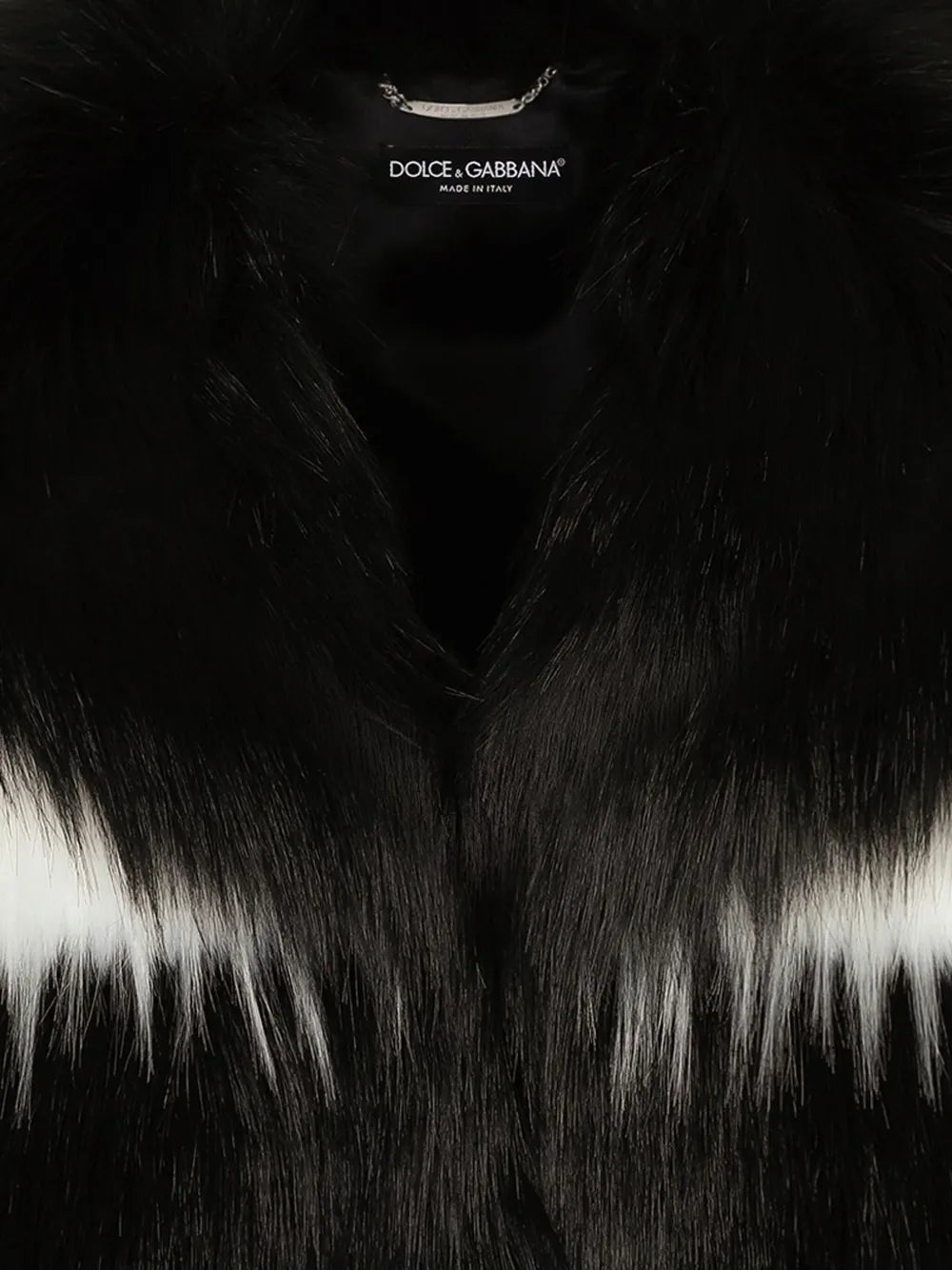 Striped Faux-Fur Coat