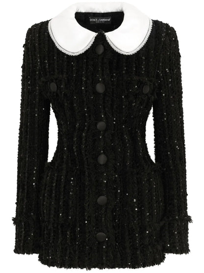 Sequinned Tweed Jacket