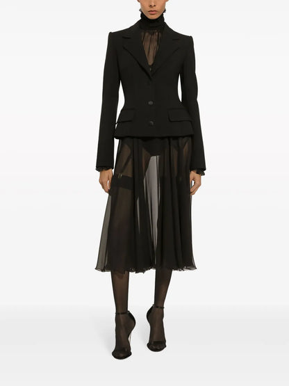 Virgin Wool-Blend Blazer