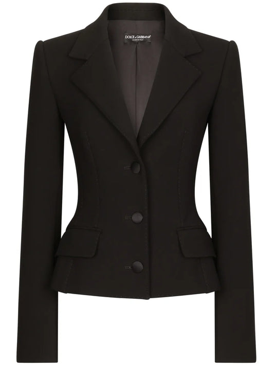 Virgin Wool-Blend Blazer