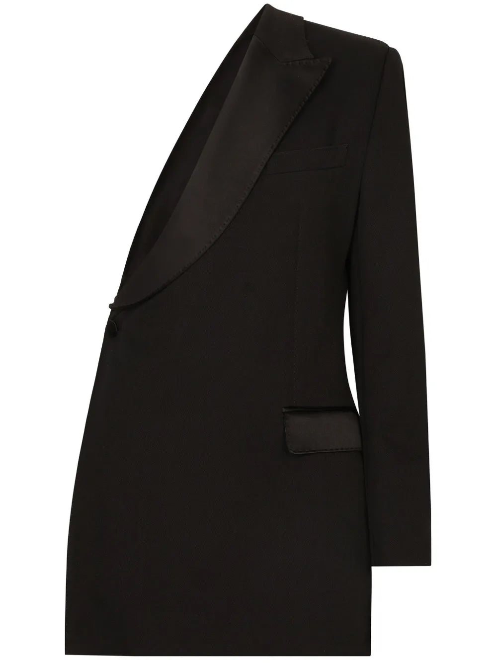 One-Shoulder Asymmetric Blazer