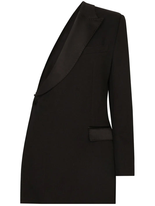 One-Shoulder Asymmetric Blazer