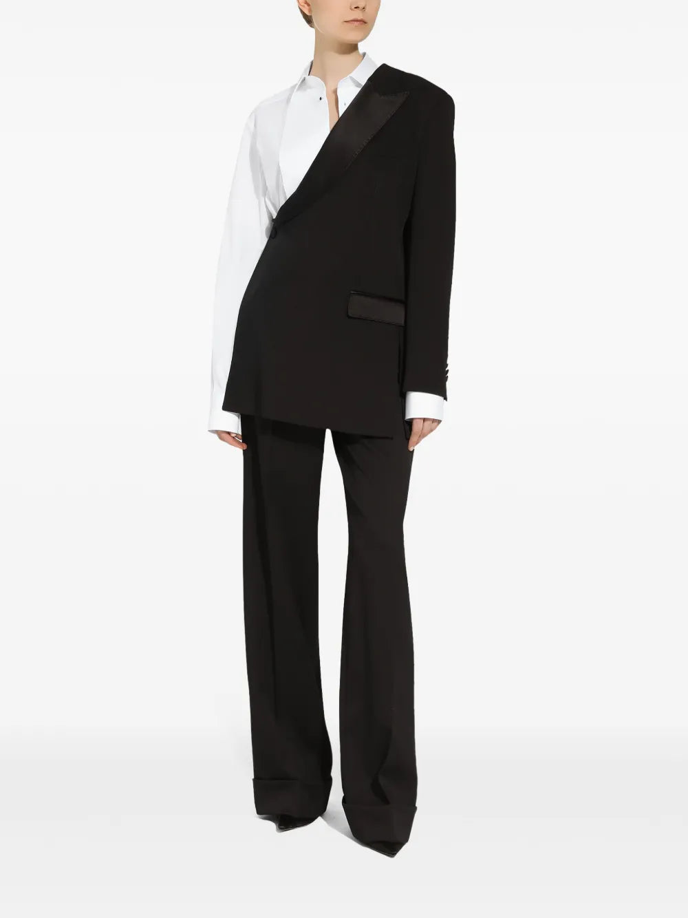 One-Shoulder Asymmetric Blazer