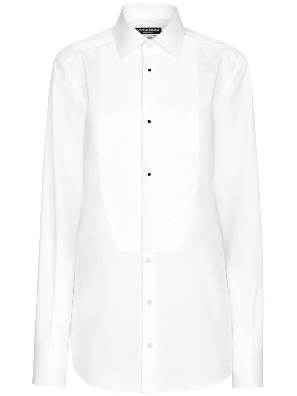 Bib-Front Cotton Shirt