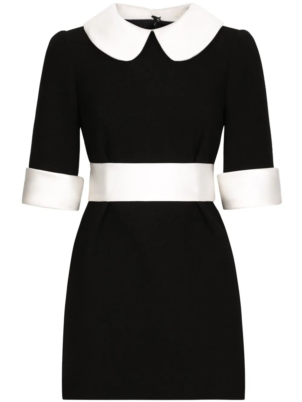 Peter Pan Collar Virgin Wool Minidress