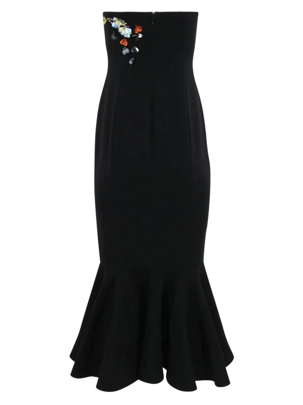 Juniper Floral-Appliqué Midi Dress