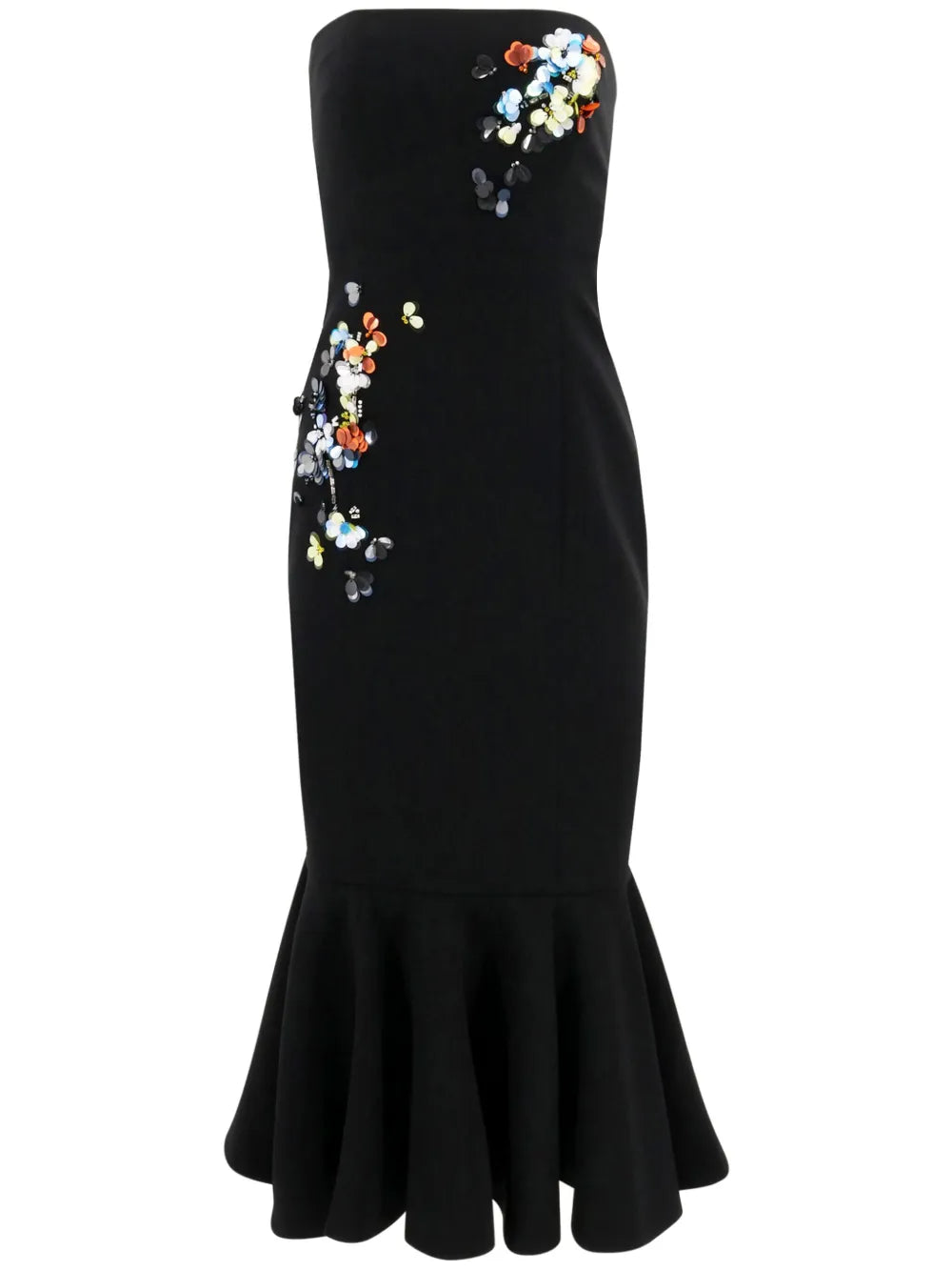 Juniper Floral-Appliqué Midi Dress