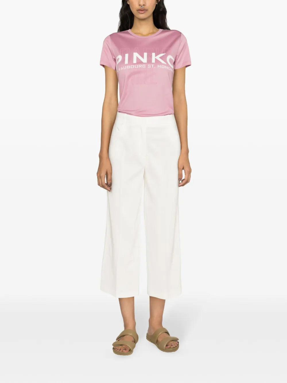 Protesilao Linen Blend Cropped Trousers