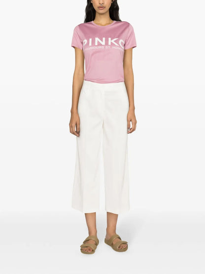 Protesilao Linen Blend Cropped Trousers